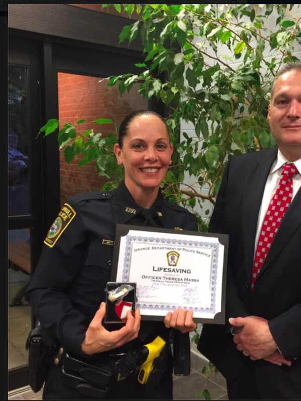 Trumbull Police Officer Honored For Saving Choking Victim While Off Duty