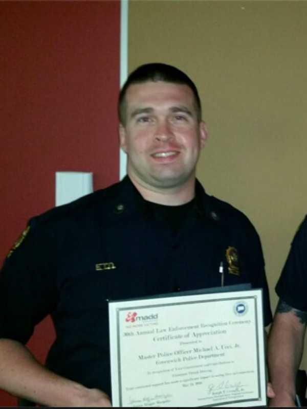 Greenwich Police Officers Honored For MADD Enforcement, Education
