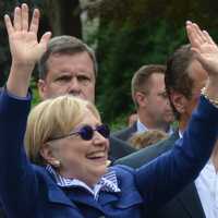 <p>Hillary Clinton, pictured at the town of New Castle&#x27;s 2016 Memorial Day parade.</p>