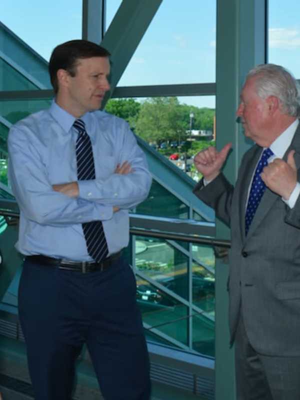 U.S. Sen. Murphy Rolls Into Fairfield Metro Train Station