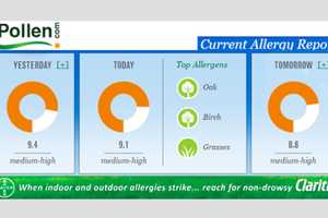 Allergy Alert Norwalk-- After a Pollen Spike, Relief Is Coming