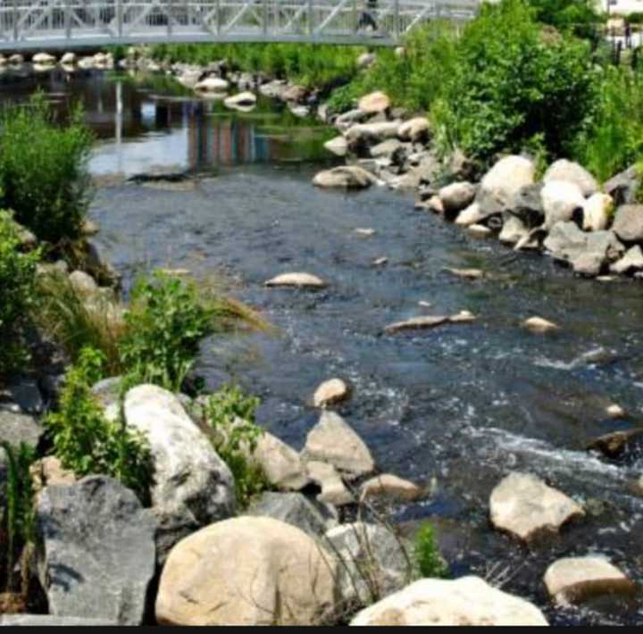 The Saw Mill River in Yonkers.