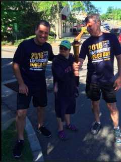 Ridgefield Police Participate In Torch Run With CT Special Olympians