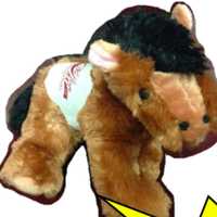 <p>Eight-inch plush mustangs featuring the centennial logo cost $12 each.</p>