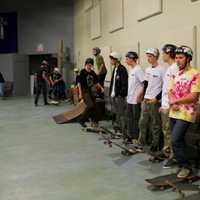 <p>The skaters of Solid Foundation.</p>