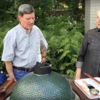 <p>Charles Department Store owner Jim Raneri joins Martha Stewart at her Katonah residence for a Fourth of July grilling demonstration, which was streamed on Facebook.</p>