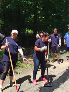 Stamford Accountants Tackle Cleanup At New Fairfield Girl Scout Camp