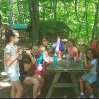 <p>Girl Scouts having fun at Camp Aspetuck in Weston.</p>