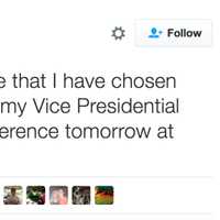 <p>Donald Trump officially announced Indiana Gov. Mike Pence as his running mate in this tweet posted Friday morning.</p>