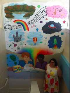 New Fairfield Girl Leaves Her Mark In Town With Library's New Mural