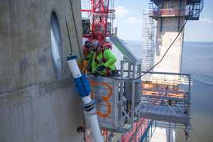 First Cables For New TZ Bridge Go Up