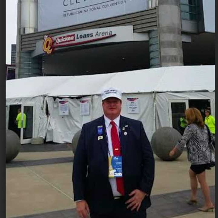 Bob Ferguson of Weston checks out the Quicken Loans Arena, home to the Republican National Convention.