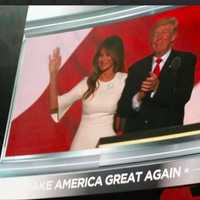 <p>Donald J. Trump and his wife Melania</p>