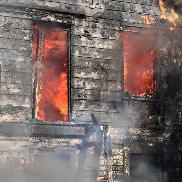 A look at the fire on 12 Lexington Avenue in the City of Poughkeepsie.