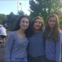 <p>From left, Samantha Ballas, 15, Stephanie Ballas, 14 and Grace Pomposello, 14</p>