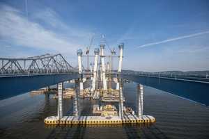 Stay Cables Being Installed As New TZB Main Span Takes Shape