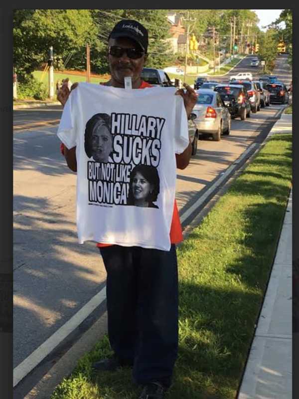 Campaign Souvenirs Sold At Fairfield Rally Cash In On Trump's Popularity