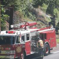 <p>The brush fire was reported to police by an anonymous caller, NorthJersey.com reports.</p>