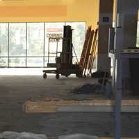 <p>While Modell&#x27;s plans on opening a store in the northern section of the former Borders Books and Music site in Mount Kisco, the structure&#x27;s southern end remains vacant. Pictured is a glimpse, through a window, of the gutted southern-side second floor.</p>