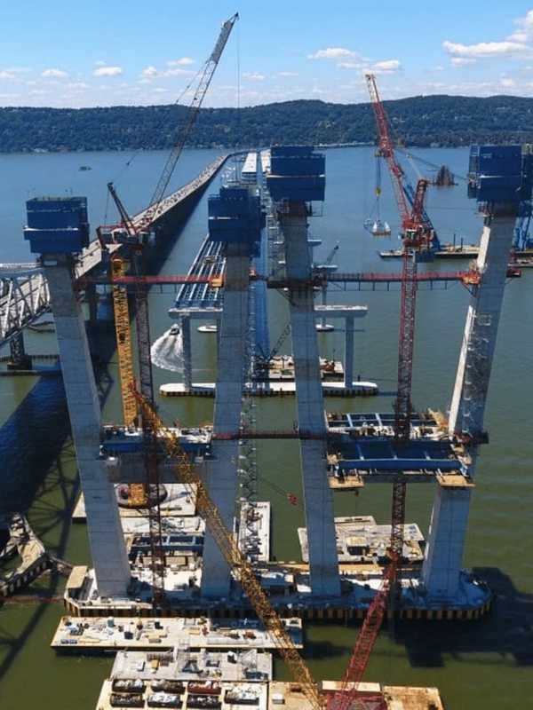 Blue Boxes Atop New TZ Bridge Towers Coming Down