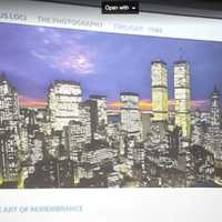 <p>The last photograph Moretz took of the Twin Towers was in twilight of 1984.</p>