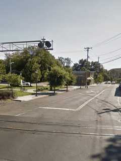 Train Blocks Crossing In Congers