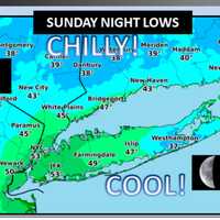 <p>Overnight lows will be in the upper 30s in parts of the area.</p>