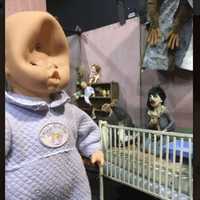 <p>The room of dolls at Fright Haven</p>