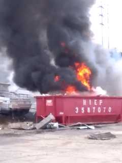 Two Boats Burn At Stony Point Marina