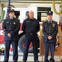 <p>Danbury firefighters were receiving the Bravery Award/Unit Citation for their actions during a structure fire on 47 Hospital Ave.</p>