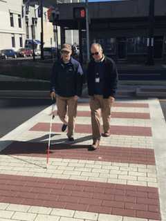 Stamford Pedestrians Learn New Way To Cross The Street With New HAWK System