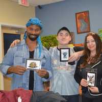 <p>From left, Peter Duncanson, Jhonny Parks, Lara Skye and Ethan James, who are all holding up the character they play in the upcoming stop-motion film &quot;What The Mouse?&quot;</p>