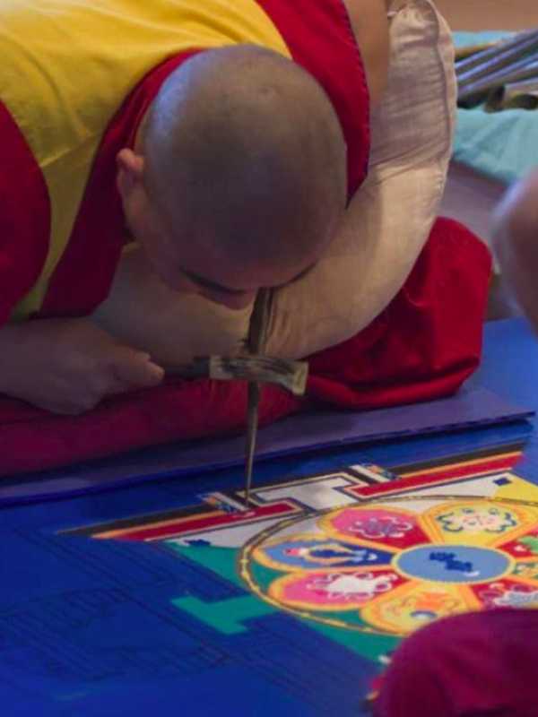 Tibetan Buddhist Monks Teach Peace, Unity At Redding Library Program