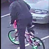 <p>The Fairfield Police Department is looking for a person who stole tools and electronics from a van inside a car dealership on Sunday and fled on a bicycle.</p>