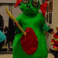 <p>12-year-old Jeffrey Pogue of Westport is dressed as an alien.</p>