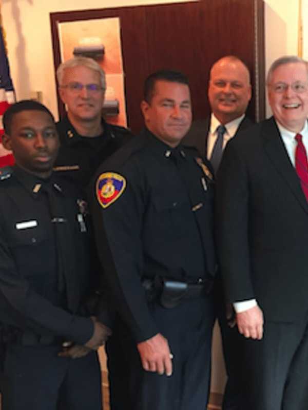 6 Officers Honored For Wrestling Gun From Suspect At Stamford Town Center