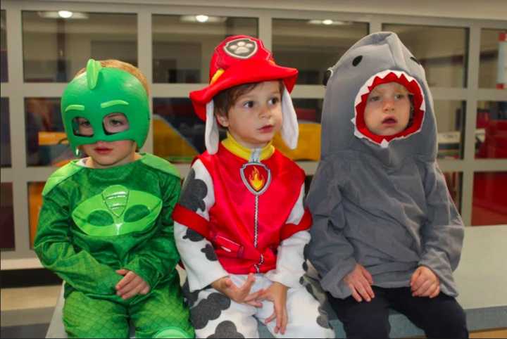 Landon Vinca, Linden Vinca, and Liam DeLillo take a break before they head in to the party