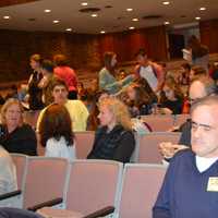 <p>Over 100 people attended the Westhill HS Mock Presidential Debate</p>