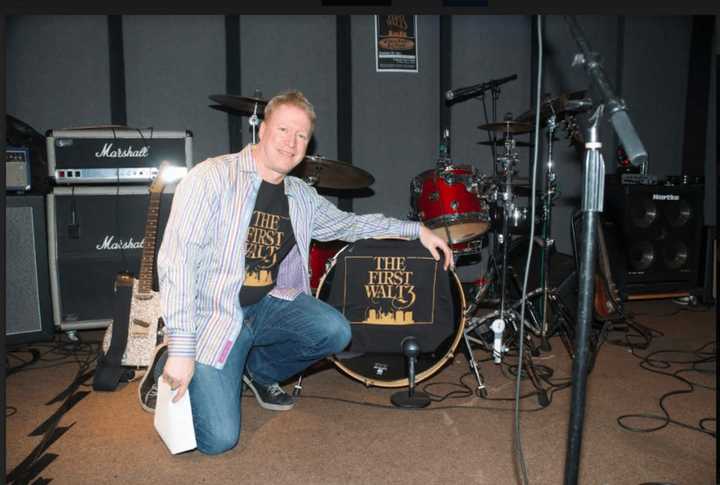 Wilton resident Andy Schlesinger at his recording studio