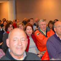 <p>Redding resident Larry Kudlow, CNBC’s Senior Contributor and nationally syndicated radio host, speaks to a packed audience in New Canaan.</p>