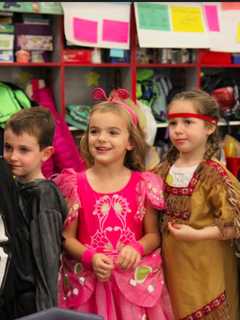 Kindergartners At Darien's Holmes School Step Out For Costume Parade