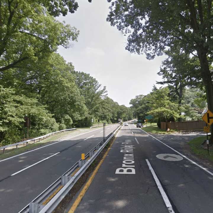 The Bronx River Parkway in Scarsdale.