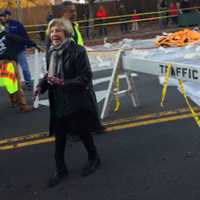 <p>Sandy Goldstein, President of the Stamford Downtown Special Services District, the sponsor of the parade.</p>