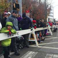 <p>Not as many people turned out for the UBS Parade Spectacular on a cold windy day that forced the cancellation of the large balloons.</p>