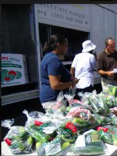 Mobile Pantry Pulling In To Stamford With Fresh Food For Families