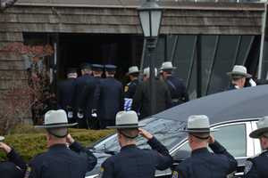 Law-Enforcement Officers Pay Respects To Putnam Undersheriff Peter Convery