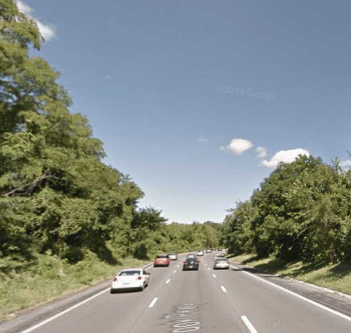 The northbound Sprain Brook Parkway near Jackson Avenue in Yonkers.