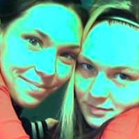 <p>Amanda Fitzgerald with her sister Tiffany of Danbury, who died last week as a result of injuries sustained in a car crash.</p>