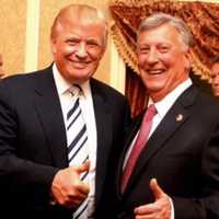 <p>Sheriff Butch Anderson, right, with President-elect Donald Trump.</p>