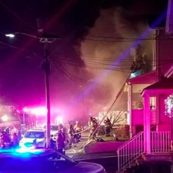 Several area fire departments battled an East Rutherford blaze New Years Eve.